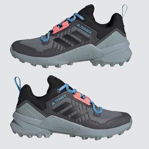 adidas Swift R3 Terrex Hiking sneakers, Black & Grey, Size 9.5